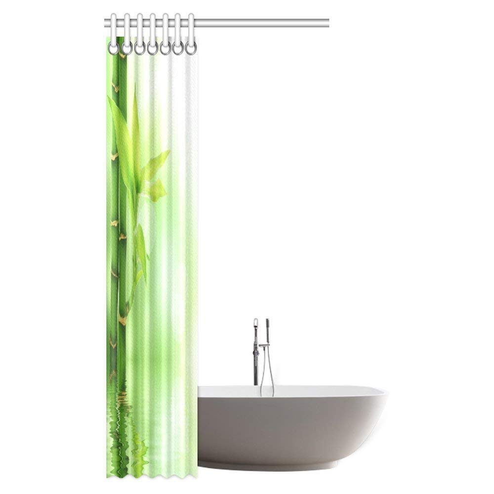 Bamboo House Decor Shower Curtain, Mildew Resistant Bathroom Zen Garden Theme Decor View for Magical Fabric Bathroom Shower Curtain with Hooks