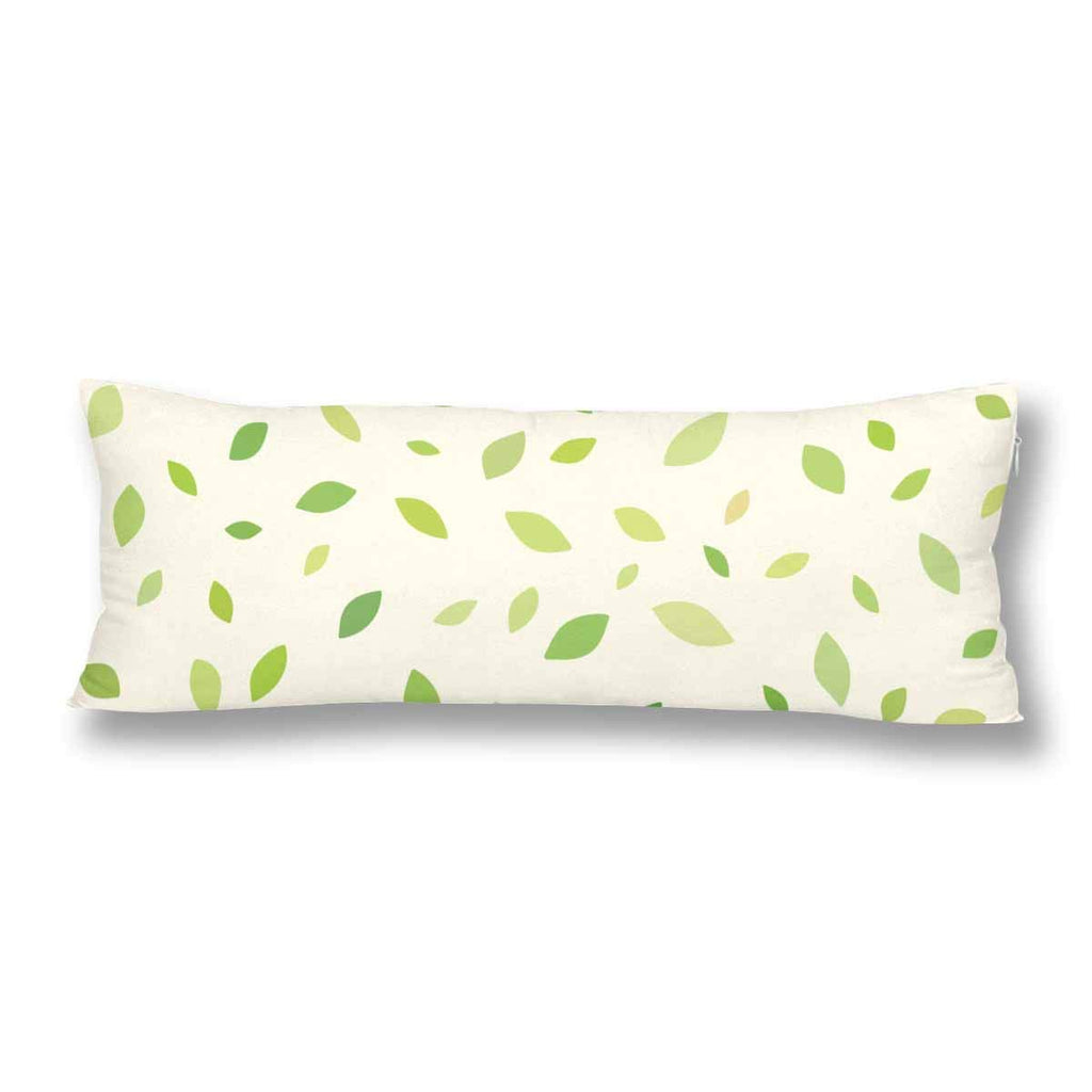 Abstract Falling Leaves Pillow Covers Pillowcase Zipper 21x60 Twin Sides