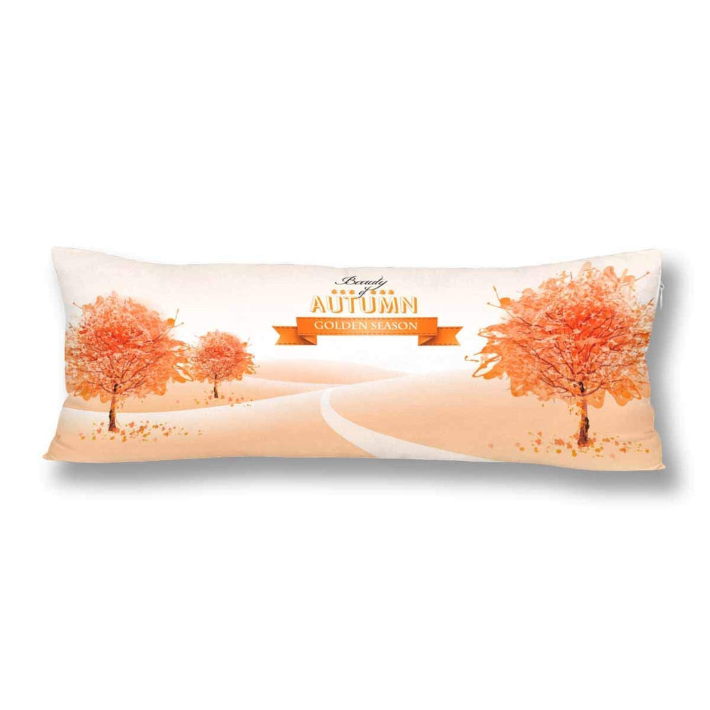 Fall Landscape Autumn Tree Pillow Covers Pillowcase Zipper 21x60 Twin Sides