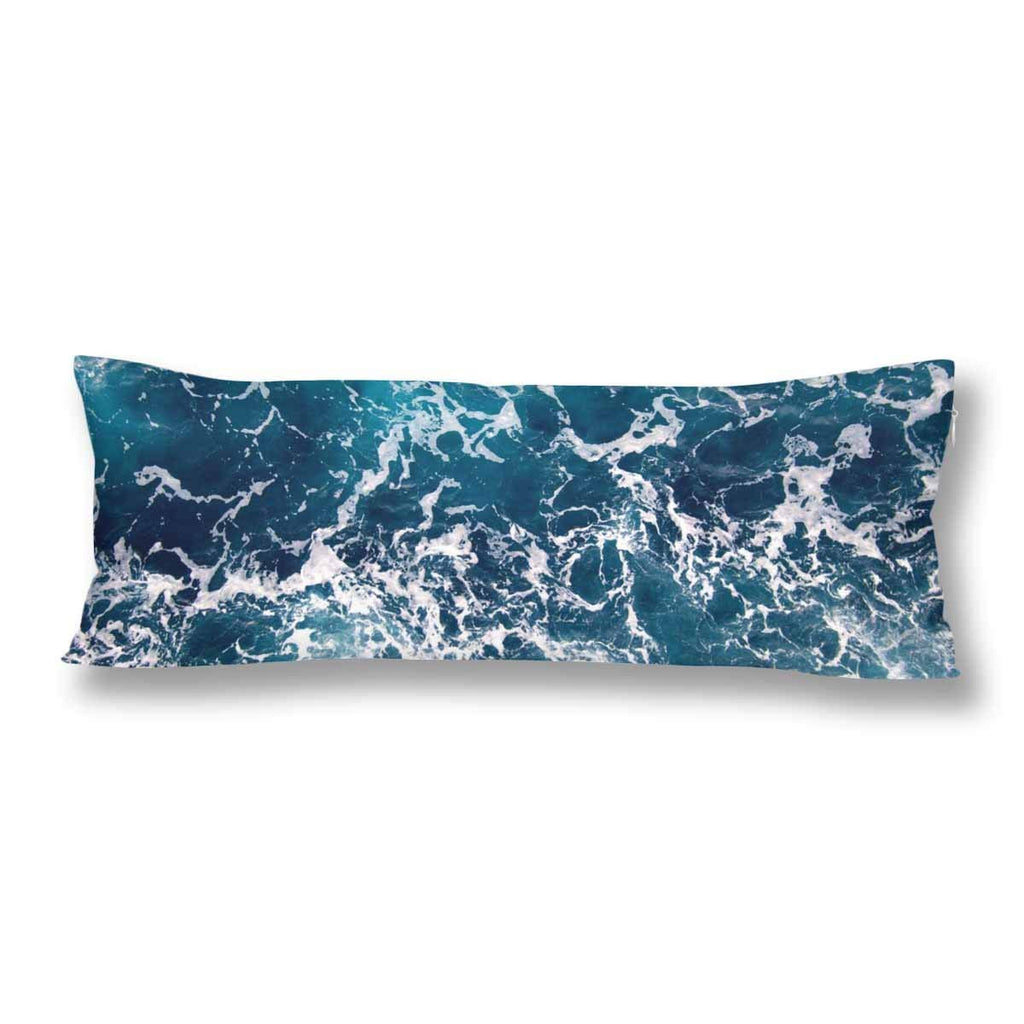 Ocean Wave Sea Seascape Body Pillow Covers Pillowcase with Zipper 21x60 Twin Sides