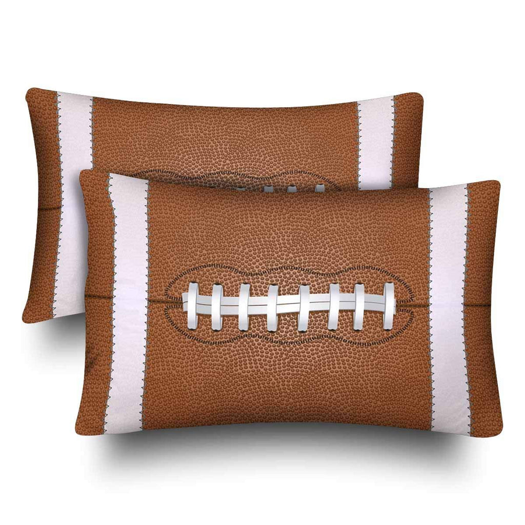 American Football Ball Sport Ball Pillow Cases Pillowcase Queen Size 20x30 Set of 2